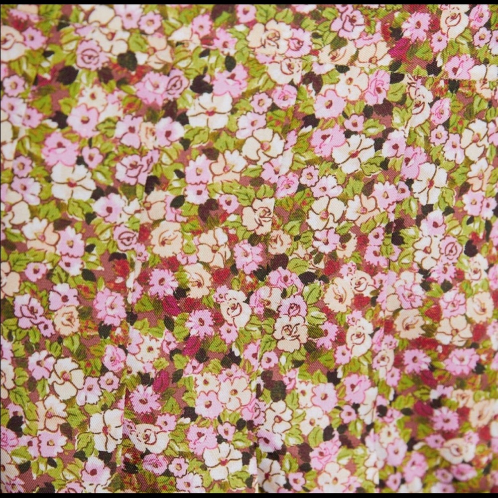 Zara floral pleated skirt pants set with top - Picture 14 of 15